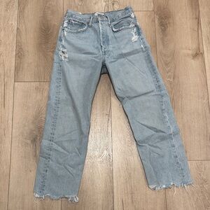 Agolde Cropped distressed Denim Jeans